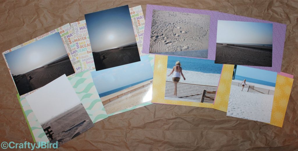 Beach Braggin' Tag Album... Pics and paper 