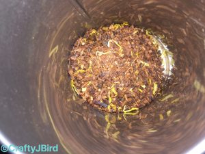 Teavana - Canister with Honeybush Vanilla Herbal Tea showing Tea Leaves