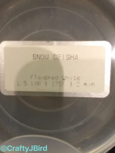 Teavana - Canister with Snow Geisha info