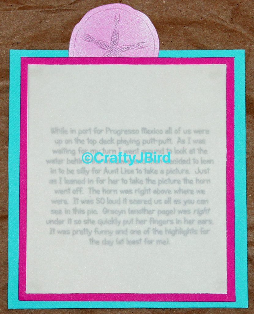 Captured Memories Scrapbook Title Page - For more info visit CraftyJBird.com