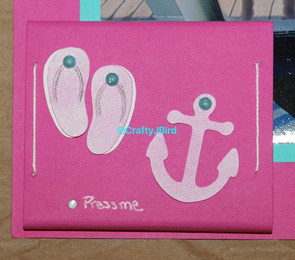 Captured Memories Scrapbook Title Page - For more info visit CraftyJBird.com