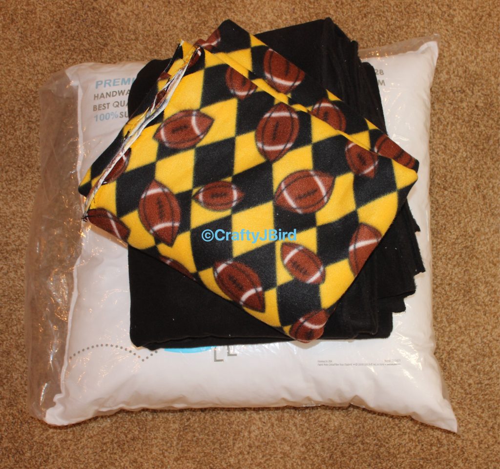 No-Sew Floor Pillow -- Visit CraftyJBIrd.com for more info