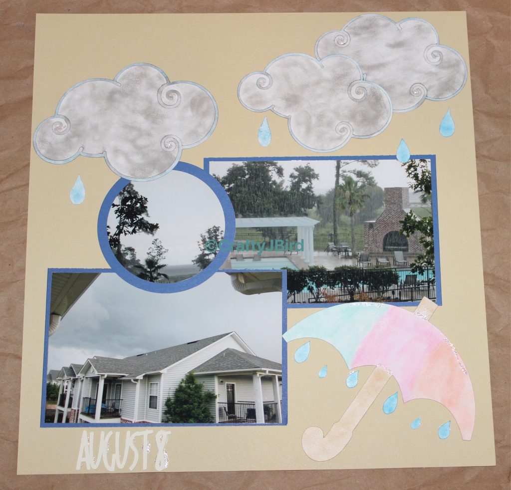 Rainy Day Double Page -- Visit CraftyJBird.com for more info