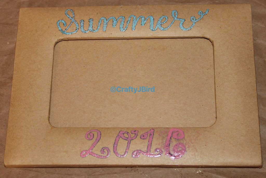 Summer 2016 Magnetic Frame -- Visit CraftyJBird.com for more info