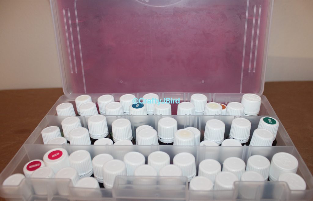 Essential Oils Storage -- Visit CraftyJbird.com for more info