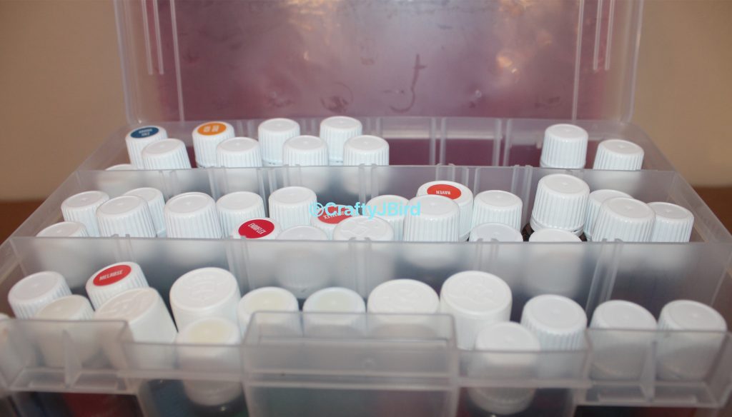 Essential Oils Storage -- Visit CraftyJbird.com for more info