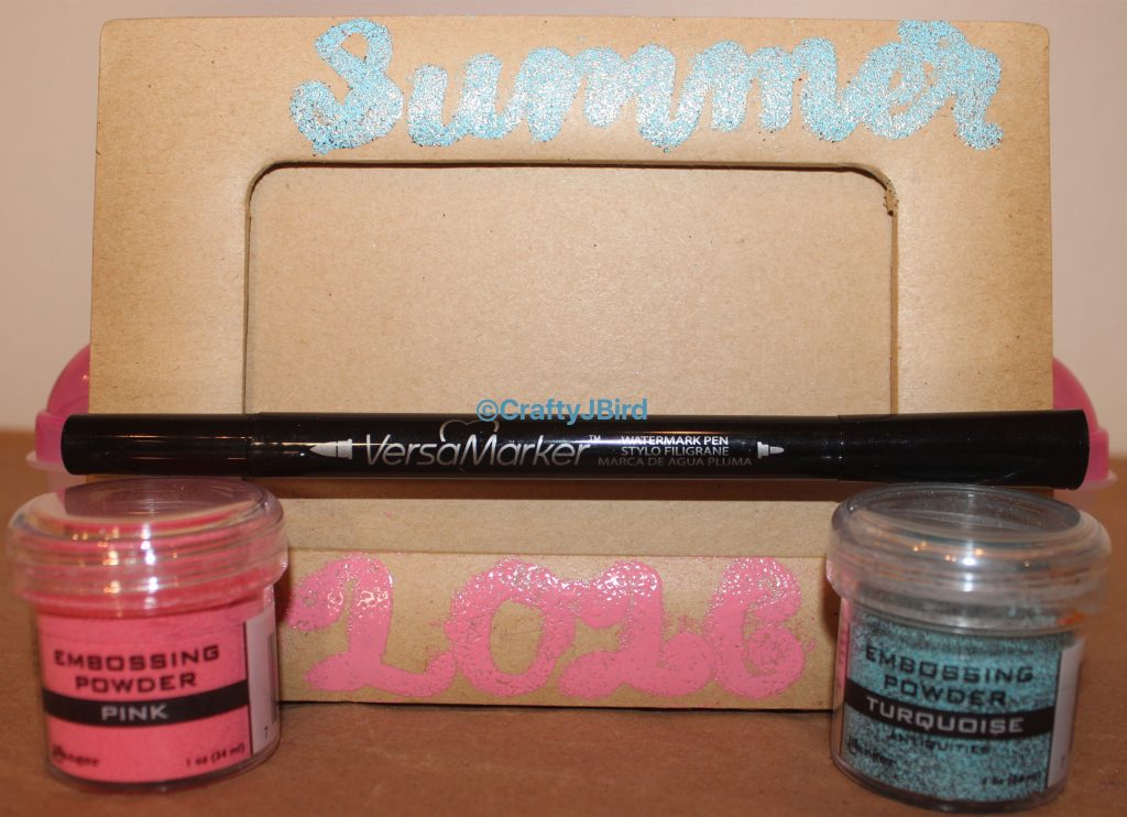 Summer 2016 Magnetic Frame -- Visit CraftyJBird.com for more info