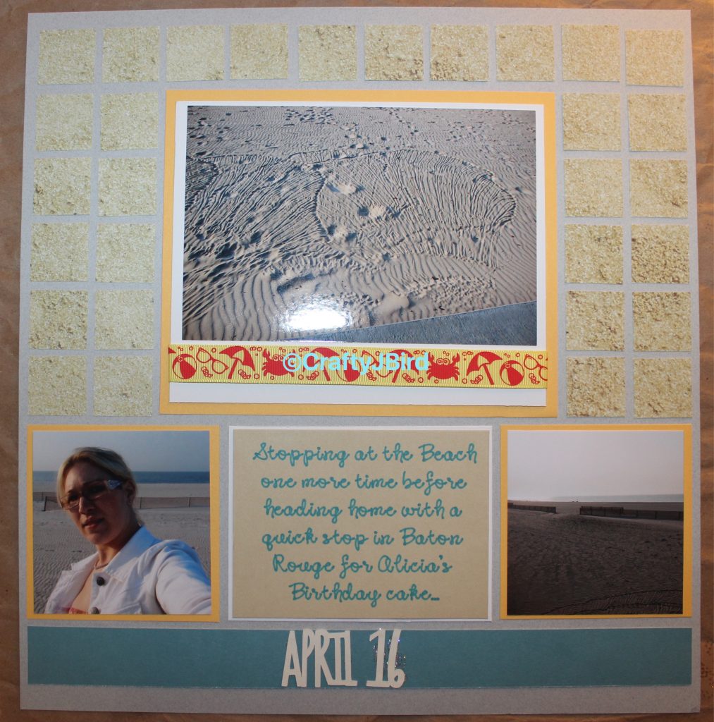 Sandy Beach -- Visit CraftyJbird.com for more info