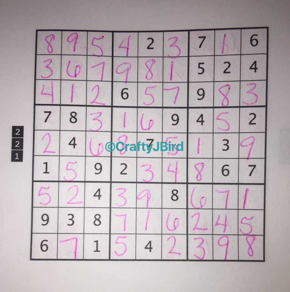 Easy-Medium Sudoku