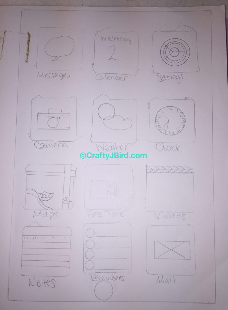 Dad's iPhone -- Visit CraftyJBird.com for more info...