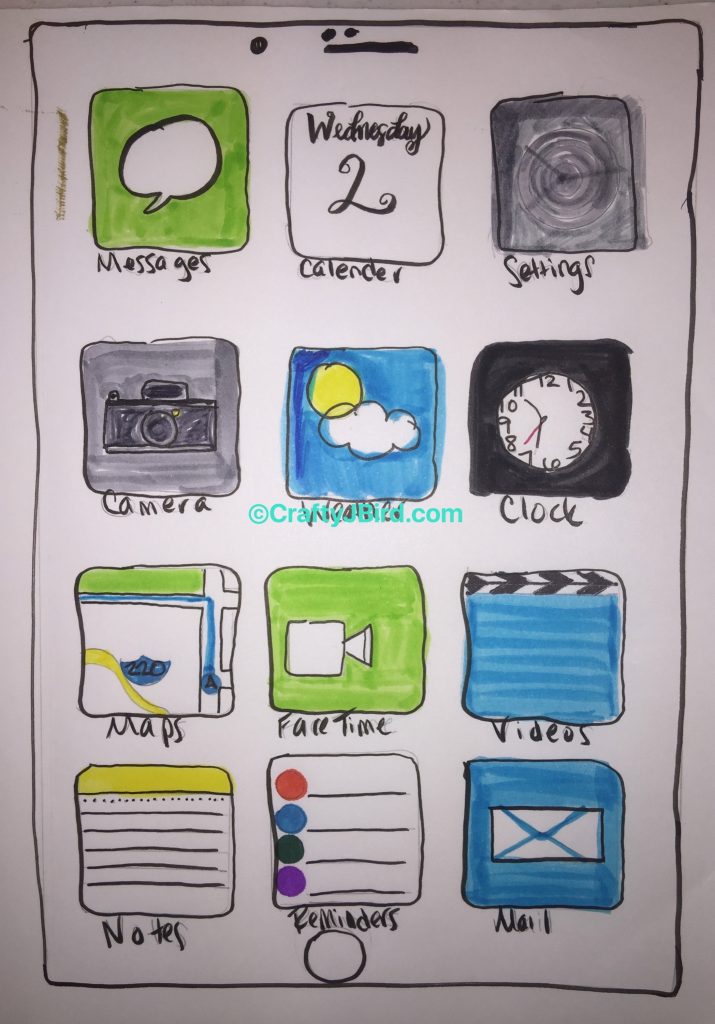 Dad's iPhone -- Visit CraftyJBird.com for more info...