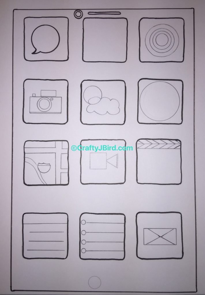 Dad's iPhone -- Visit CraftyJBird.com for more info...