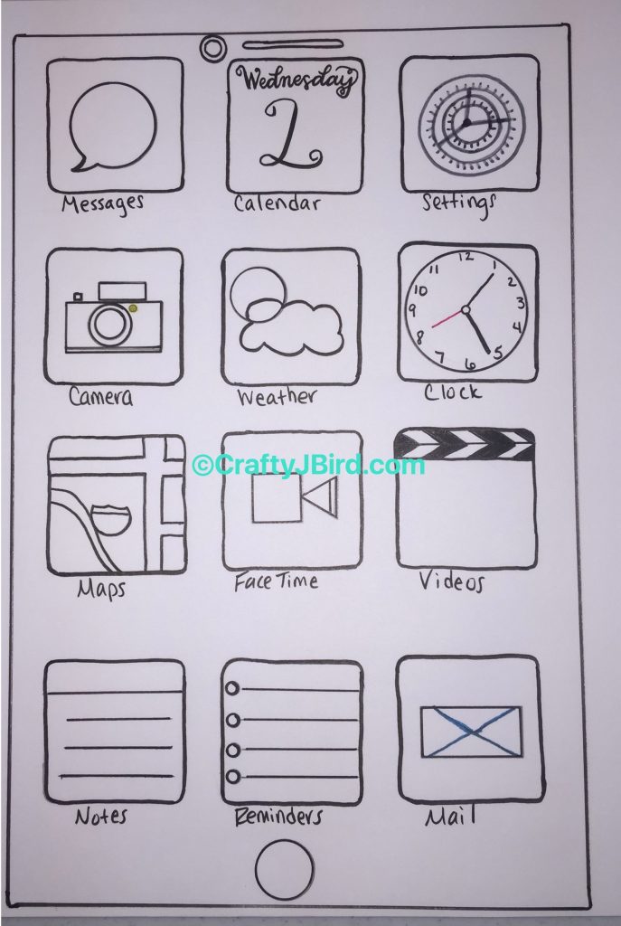 Dad's iPhone -- Visit CraftyJBird.com for more info...