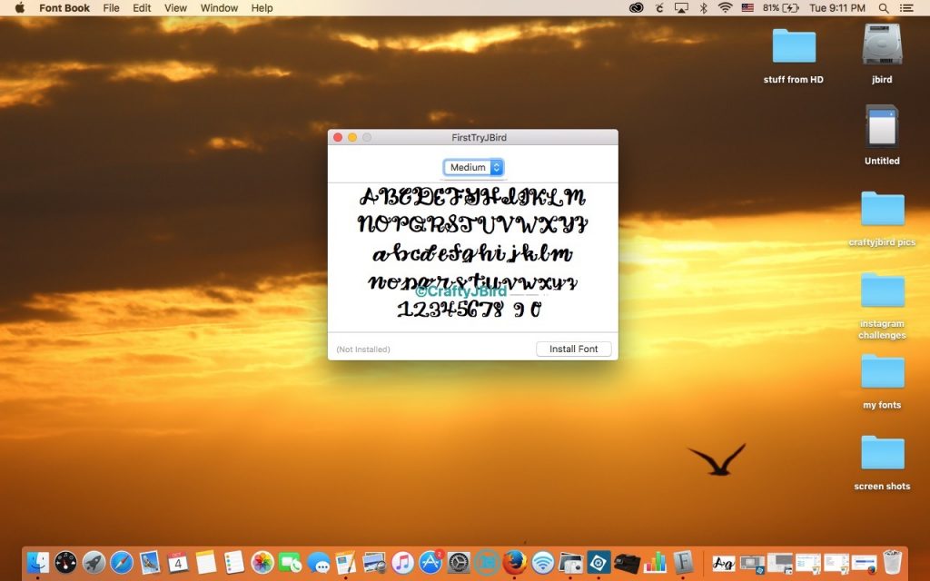 Creating Your Personalized Font -- Visit CraftyJBird.com for more info