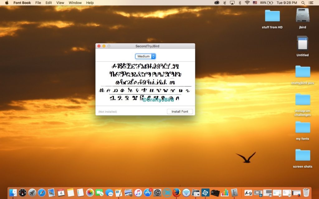 Creating Your Personalized Font -- Visit CraftyJBird.com for more info