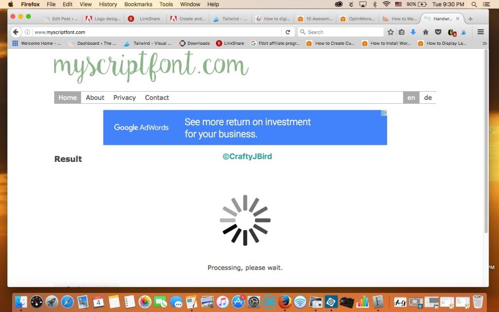 Creating Your Personalized Font -- Visit CraftyJBird.com for more info
