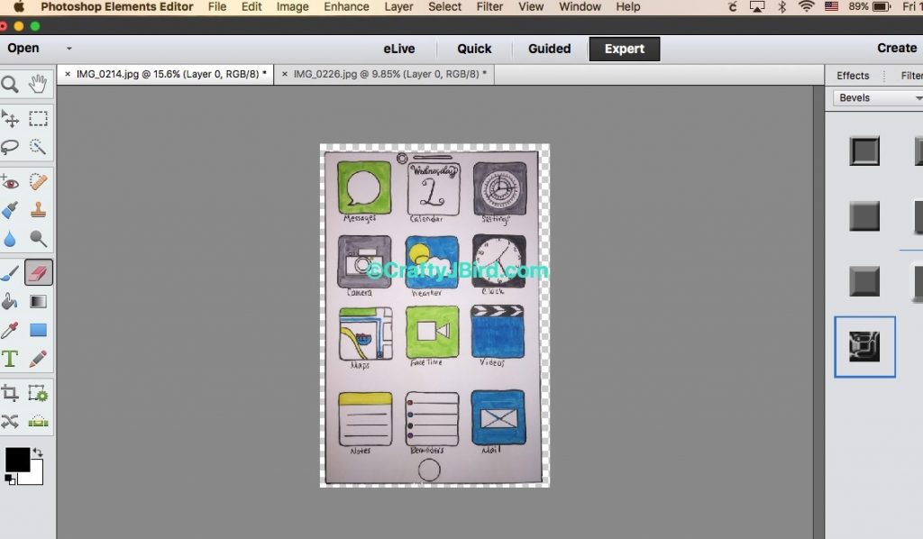 Dad's iPhone -- Visit CraftyJBird.com for more info...