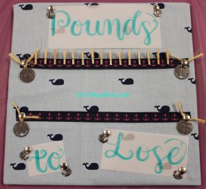 Fitness Motivation Board -- Visit CraftyJBird.com for more info... 