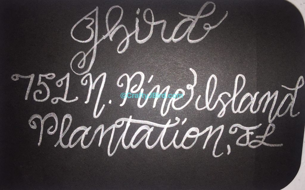 Writing on Black -- Visit CraftyJBird.com for more info...