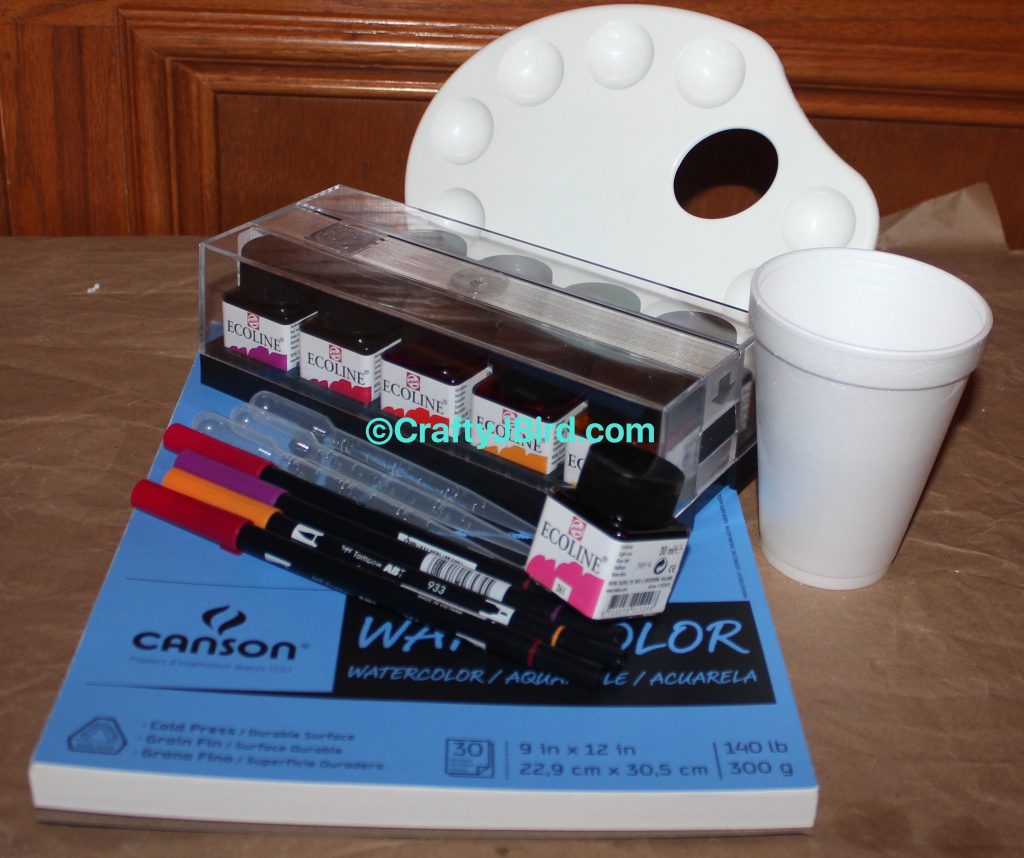 Watercolor Time -- Visit CraftyJBird.com for more info... 