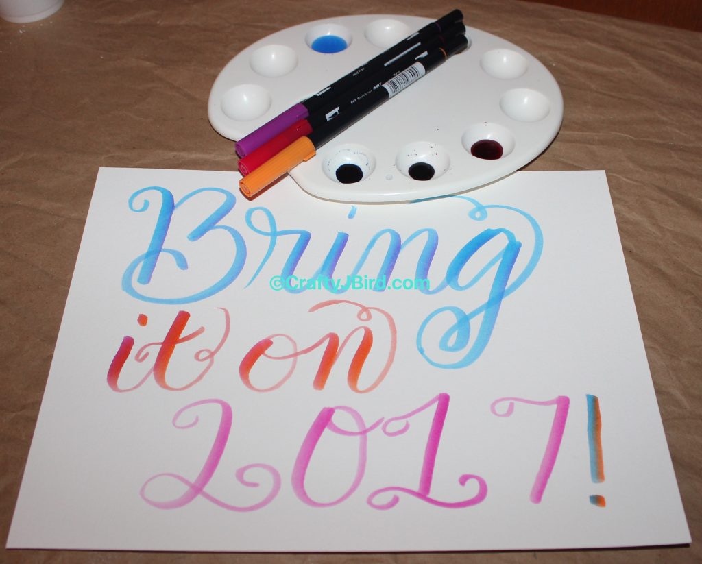 Watercolor Time -- Visit CraftyJBird.com for more info... 