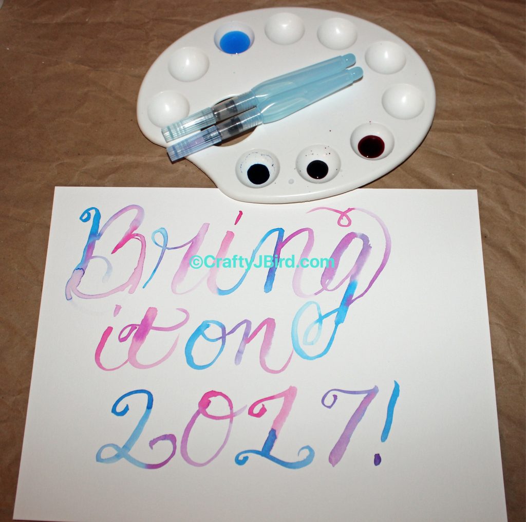 Watercolor Time -- Visit CraftyJBird.com for more info... 