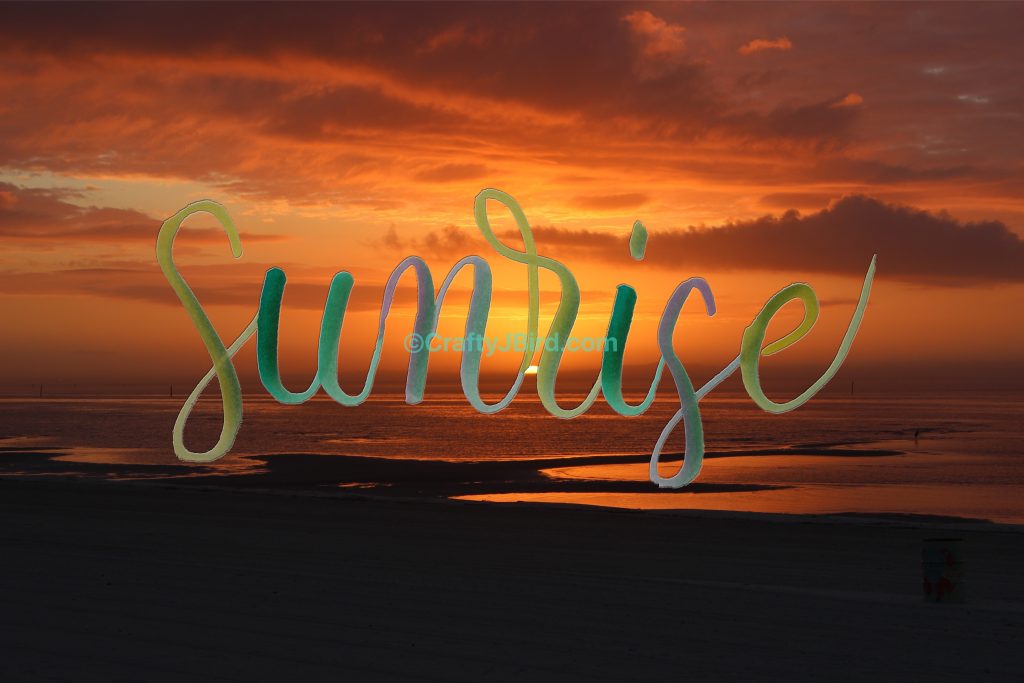 Sunsets and Sunrises -- Visit CraftyJBird.com for more info.. 