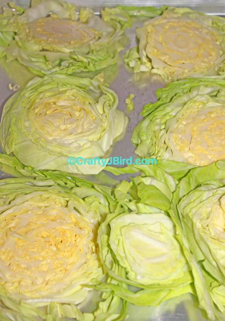 Making Cabbage Steak -- Visit CraftyJBird.com for more info...