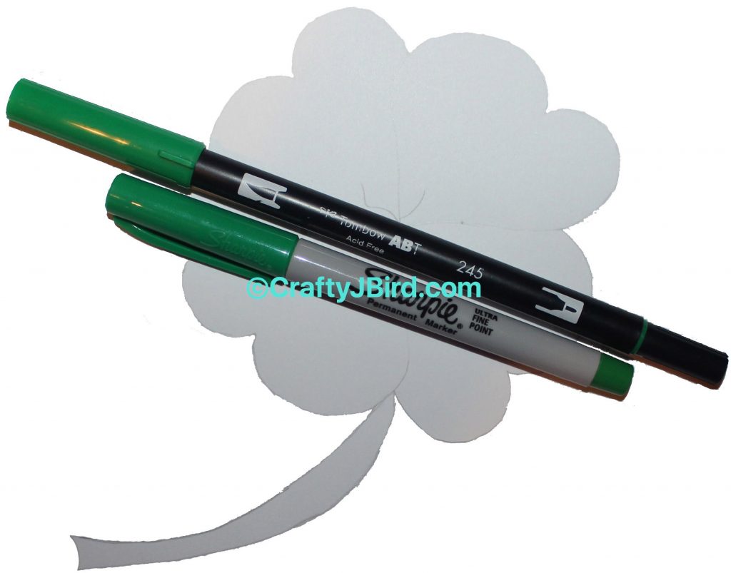 St. Patty's 4-Leaf Clover -- Visit CraftyJBird.com for more info...