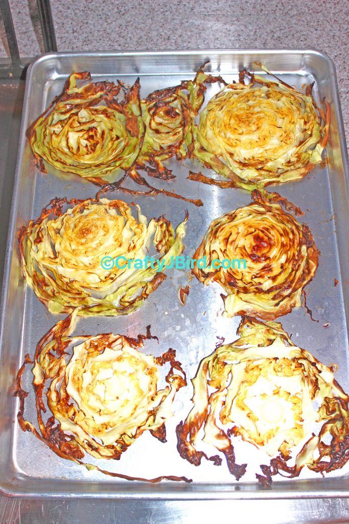 Making Cabbage Steak -- Visit CraftyJBird.com for more info...