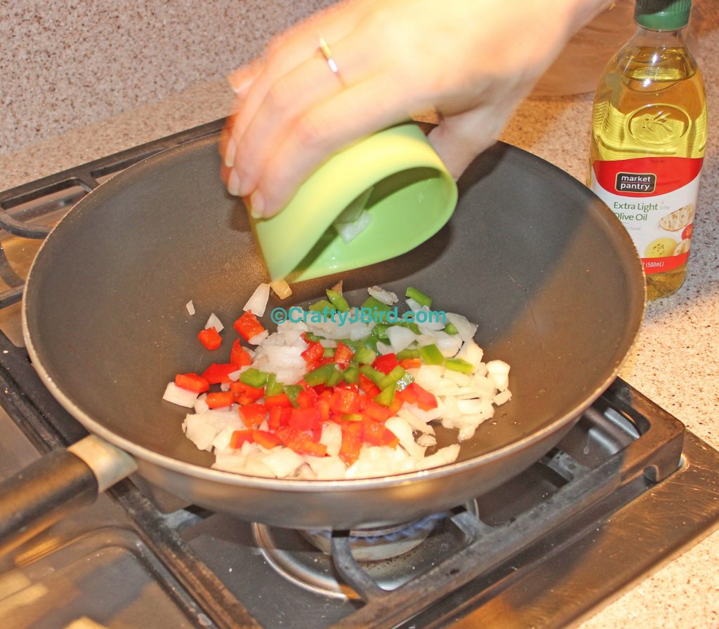 Jenn's Cajun Shrimp Fried Rice -- Visit CraftyJBird.com for more info... 