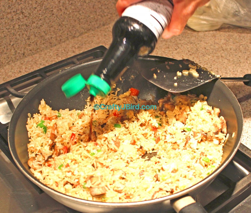 Jenn's Cajun Shrimp Fried Rice -- Visit CraftyJBird.com for more info... 