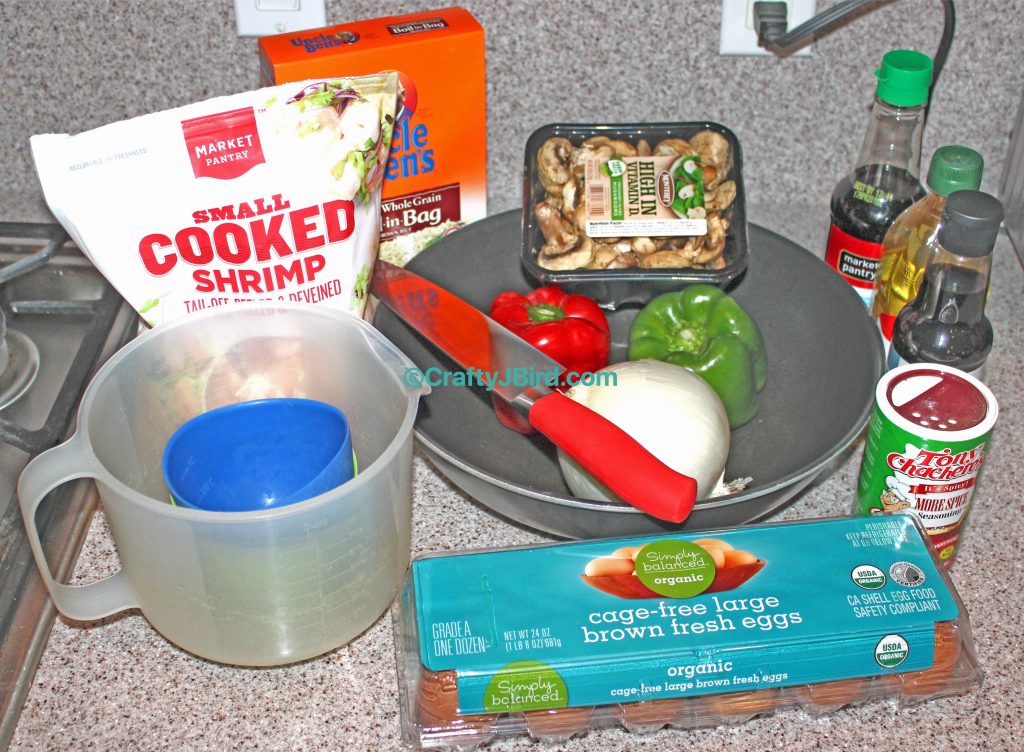 Jenn's Cajun Shrimp Fried Rice -- Visit CraftyJBird.com for more info... 