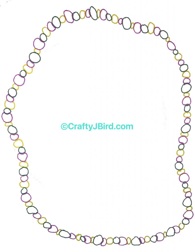 Mardi Gras Beads -- Visit CraftyJBird.com for more info...