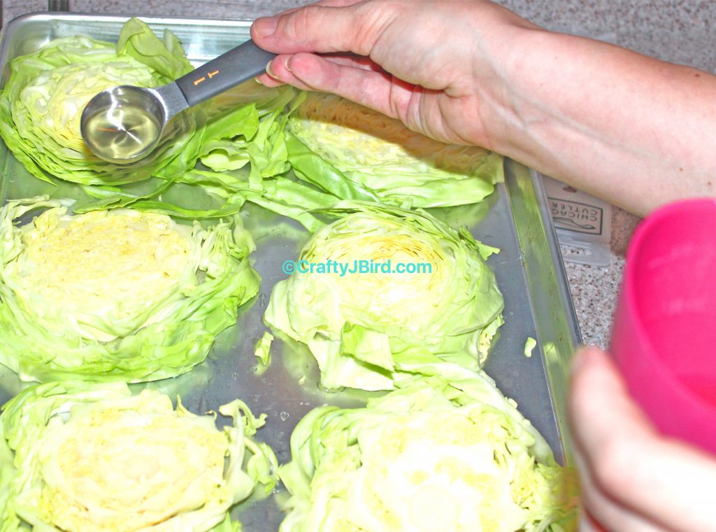 Making Cabbage Steak -- Visit CraftyJBird.com for more info...