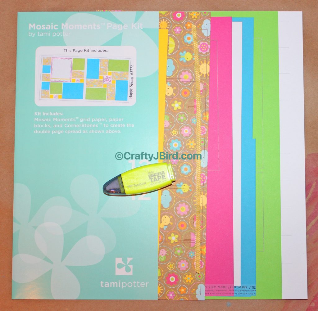 Mosaic Moments Happy Spring -- Visit CraftyJBird.com for more info... 