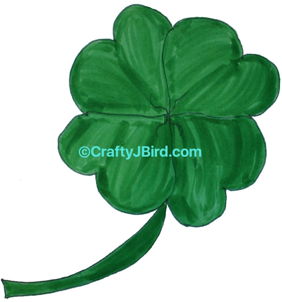St. Patty's 4-Leaf Clover -- Visit CraftyJBird.com for more info...