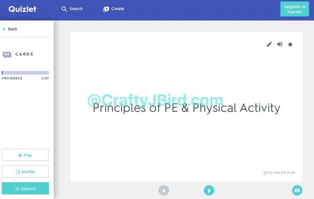 Quizlet -- Visit CraftyJBird.com for more info...