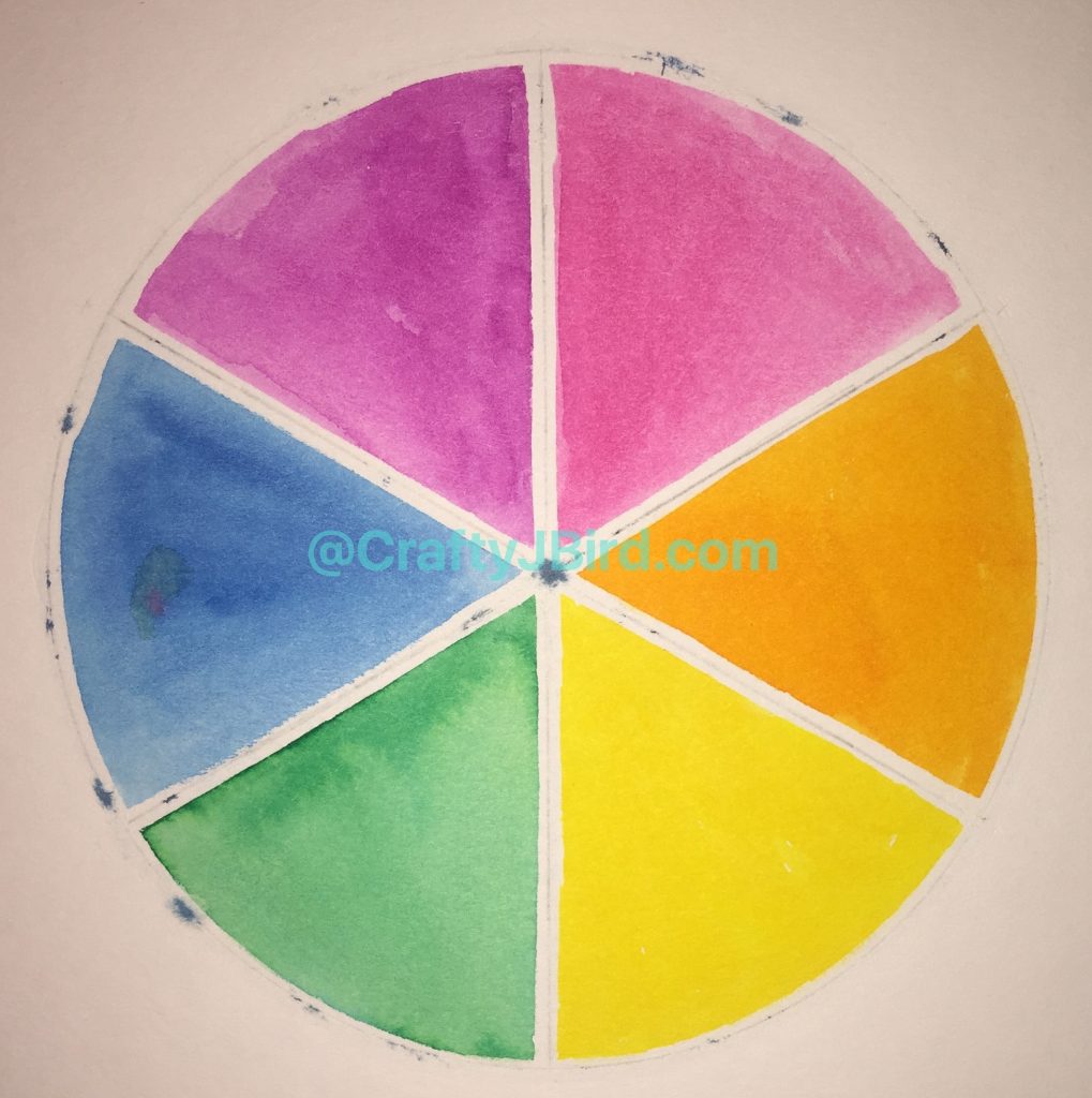 Making My Color Wheel -- Visit CraftyJBIrd.com for more info...