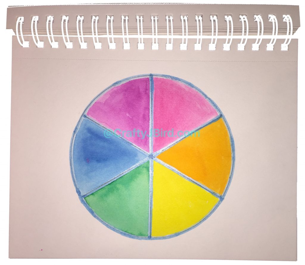 Making My Color Wheel -- Visit CraftyJBIrd.com for more info...