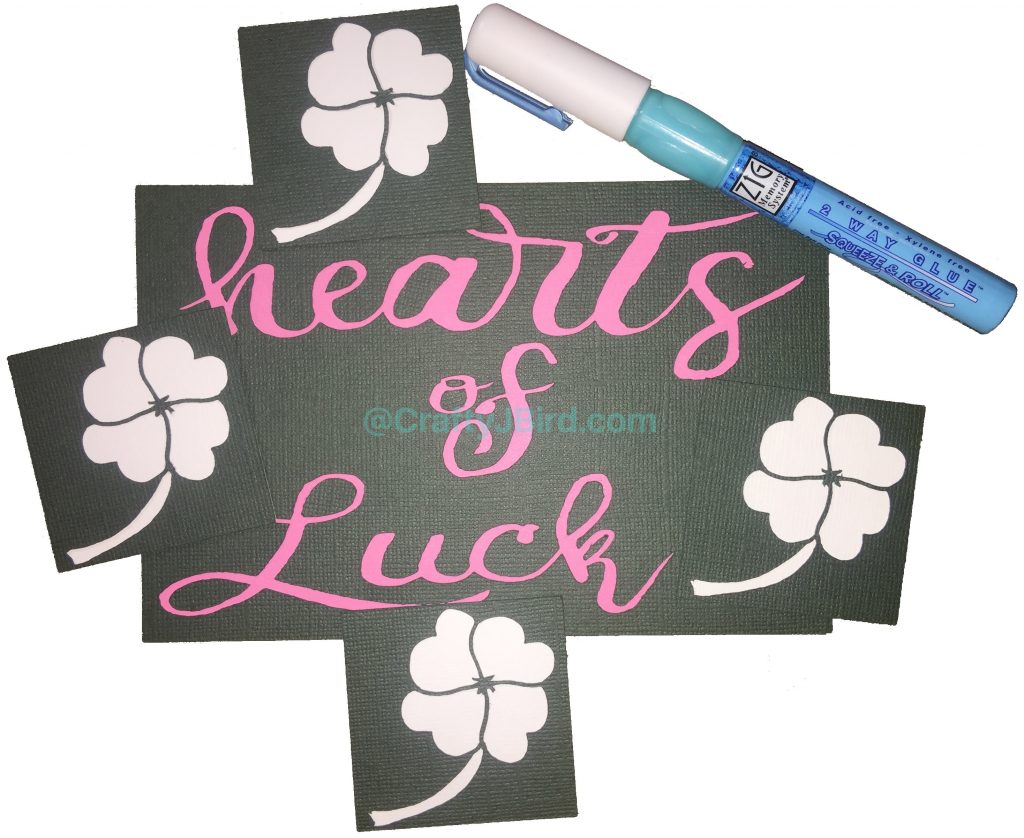 Hearts of Luck Double Page Layout -- Visit CraftyJBird.com for more info.. 