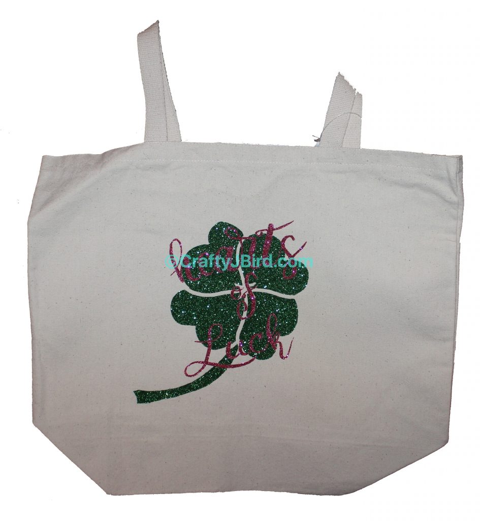 Hearts of Luck Clover Bag -- Visit CraftyJBird.com for more info...