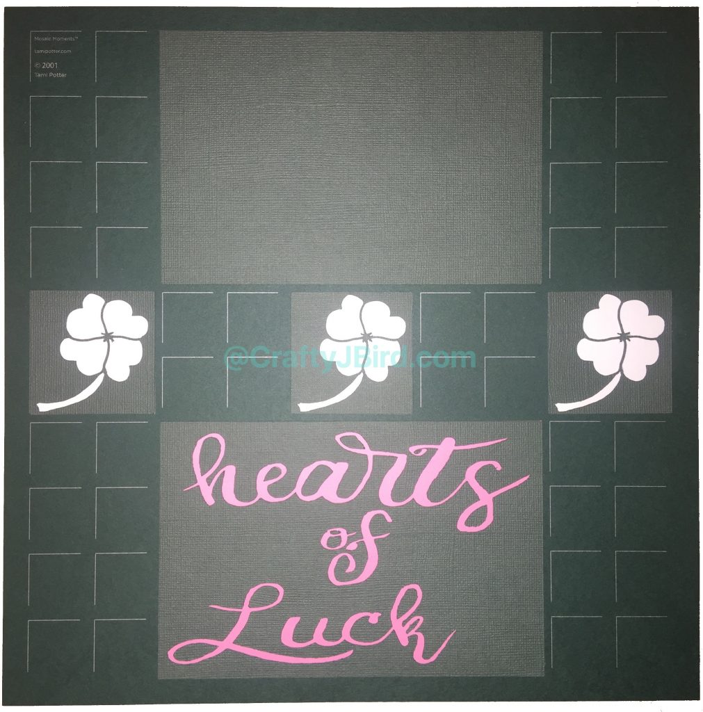 Hearts of Luck Double Page Layout -- Visit CraftyJBird.com for more info.. 