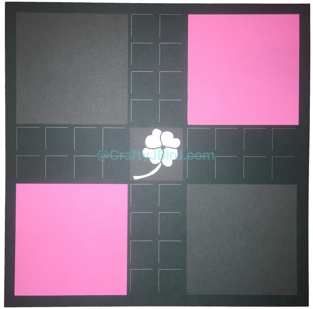 Hearts of Luck Double Page Layout -- Visit CraftyJBird.com for more info.. 