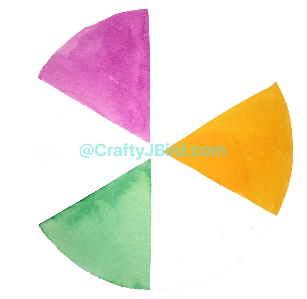 Making My Color Wheel -- Visit CraftyJBIrd.com for more info...