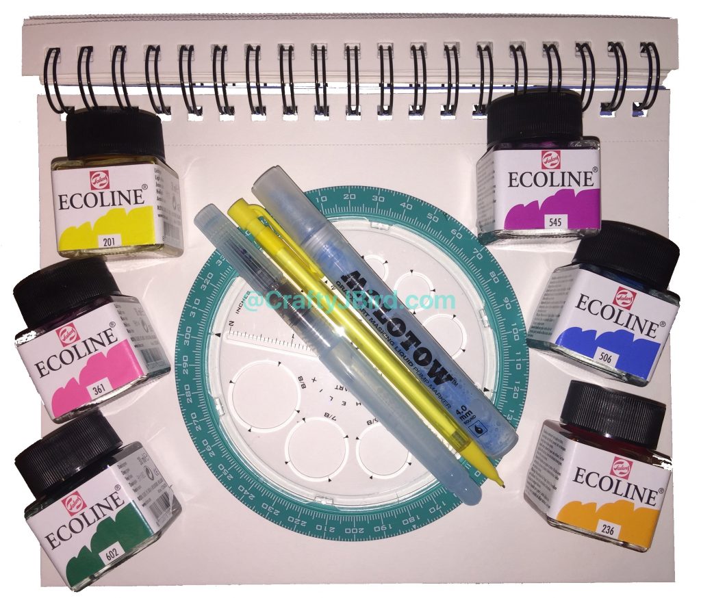 Making My Color Wheel -- Visit CraftyJBIrd.com for more info...