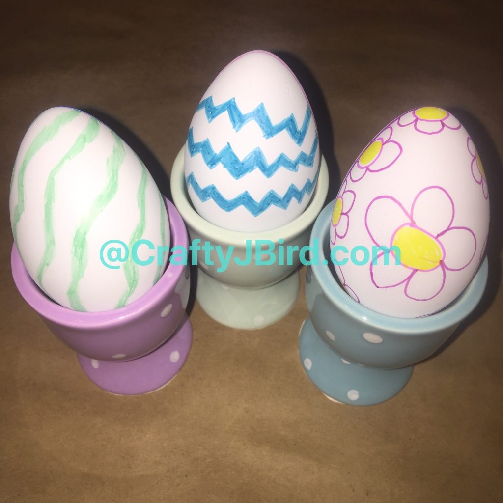 Eggs to Draw On -- Visit CraftyJBird.com for more info... 