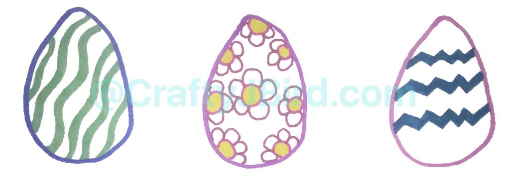 Easter Egg Drawing -- Visit CraftyJBird.com for more info... 