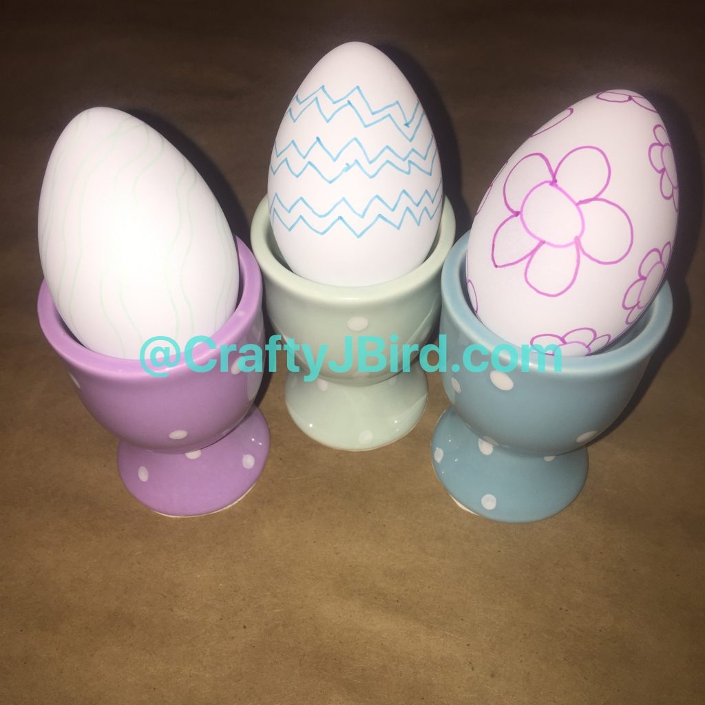 Eggs to Draw On -- Visit CraftyJBird.com for more info... 